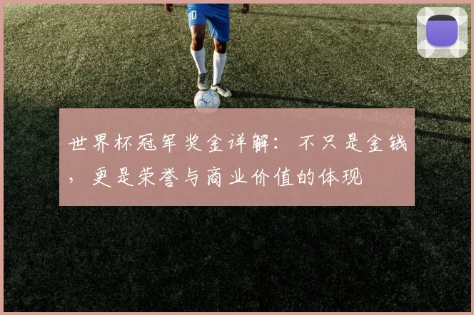 世界杯冠军奖金详解：不只是金钱，更是荣誉与商业价值的体现