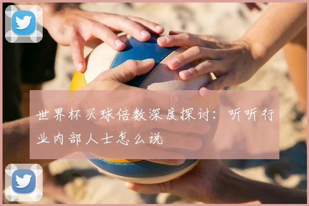 世界杯买球倍数深度探讨：听听行业内部人士怎么说